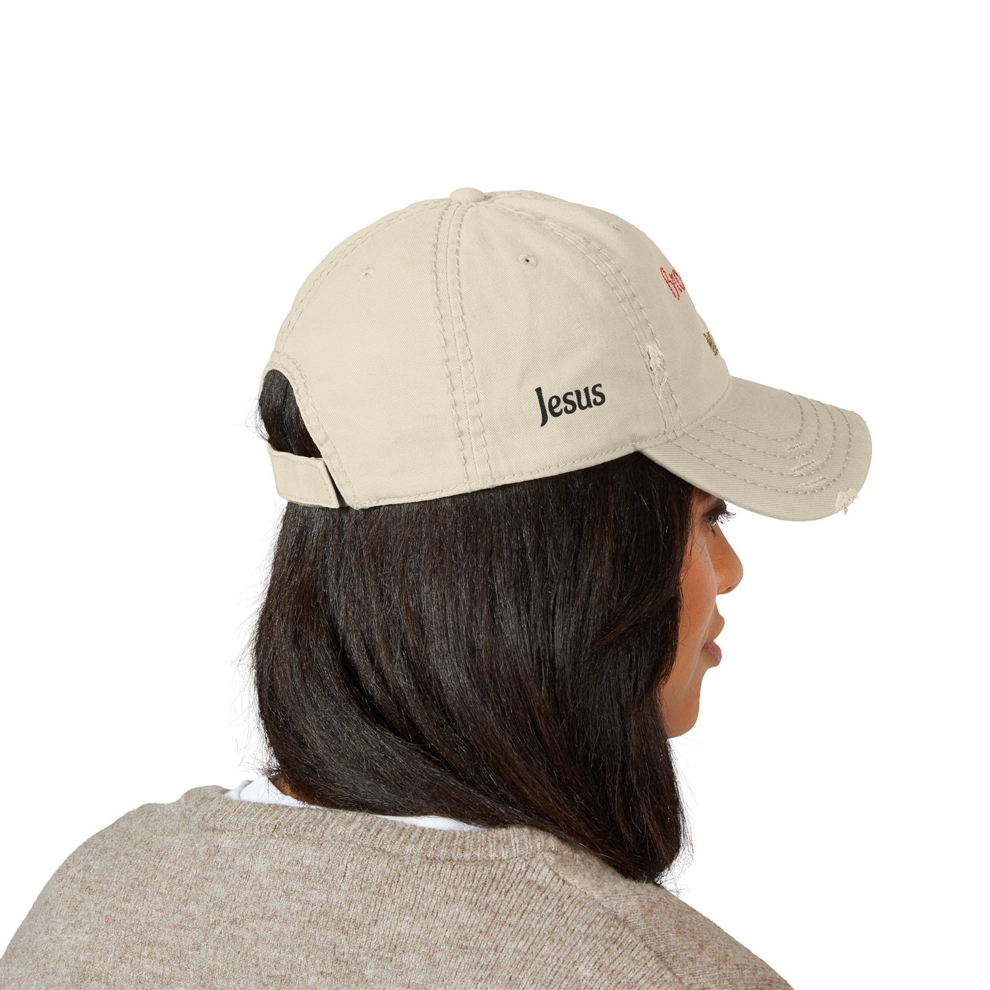 Distressed Embroidered Dad Hat - Casual Accessory for Dads, Gift for Father's Day, Birthday, or Everyday Wear, Fun Cap