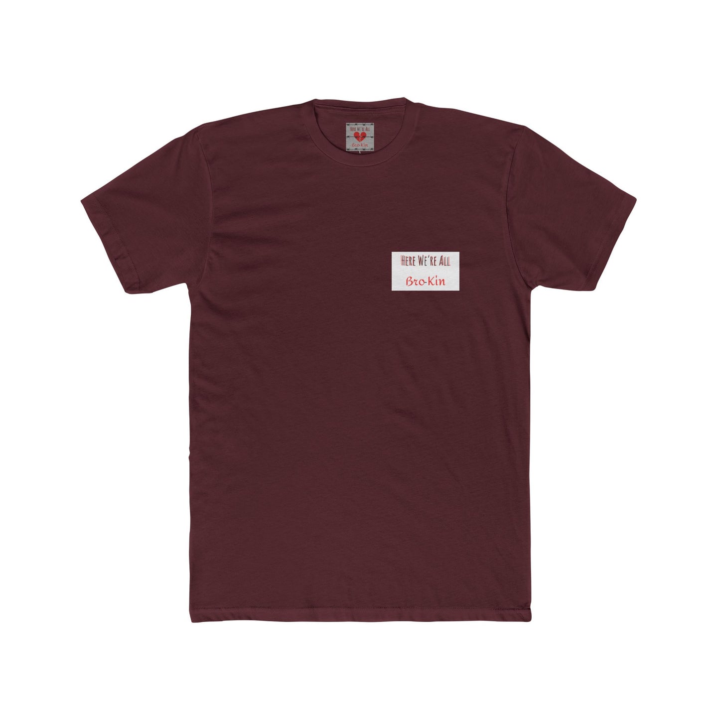 Bro-Kin Heartbreak Unisex Cotton Tee - Casual Comfort for Siblings