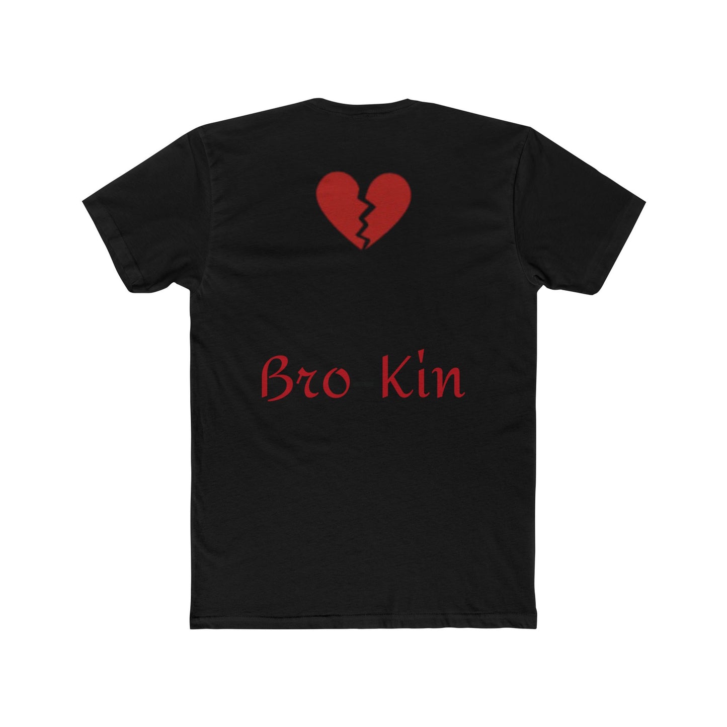 Bro-Kin Heartbreak Unisex Cotton Tee - Casual Comfort for Siblings