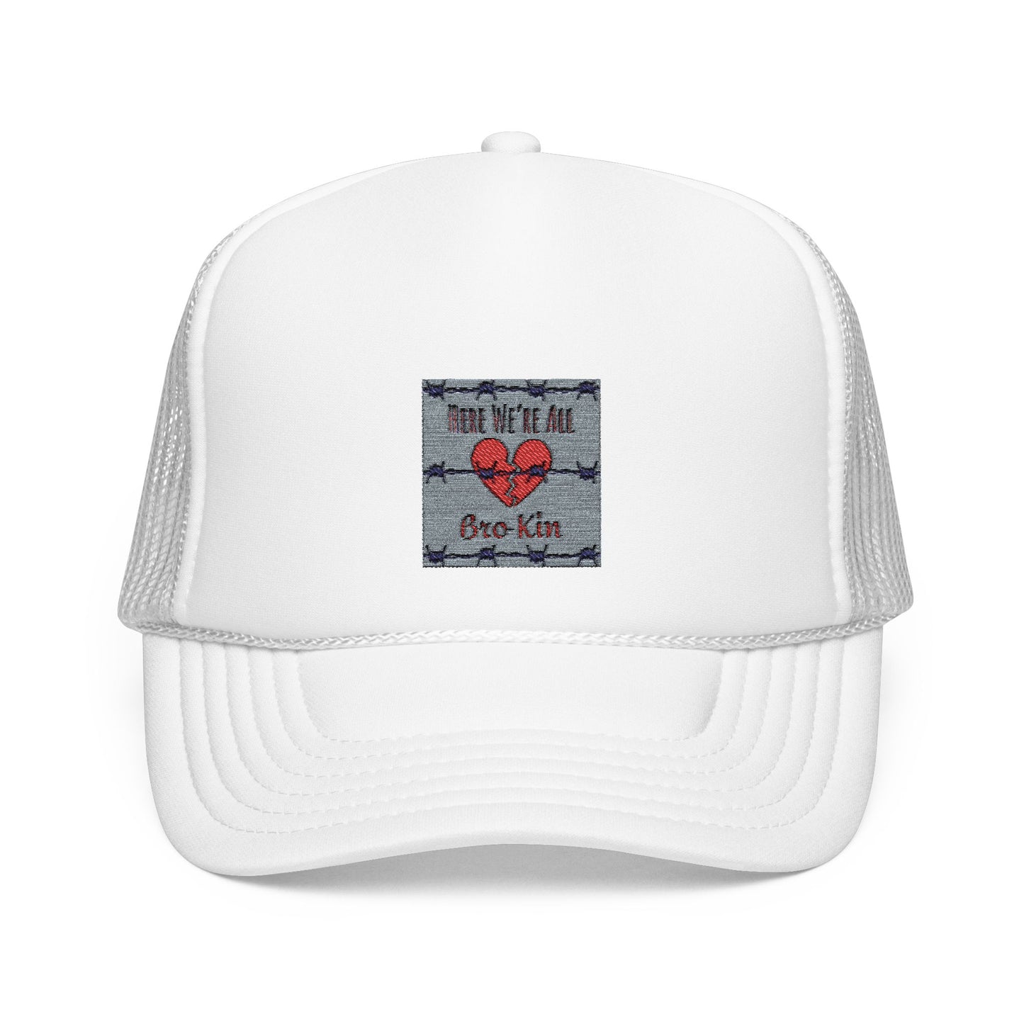 Embroidered Foam Trucker Hat – "We're All in This Together" Design