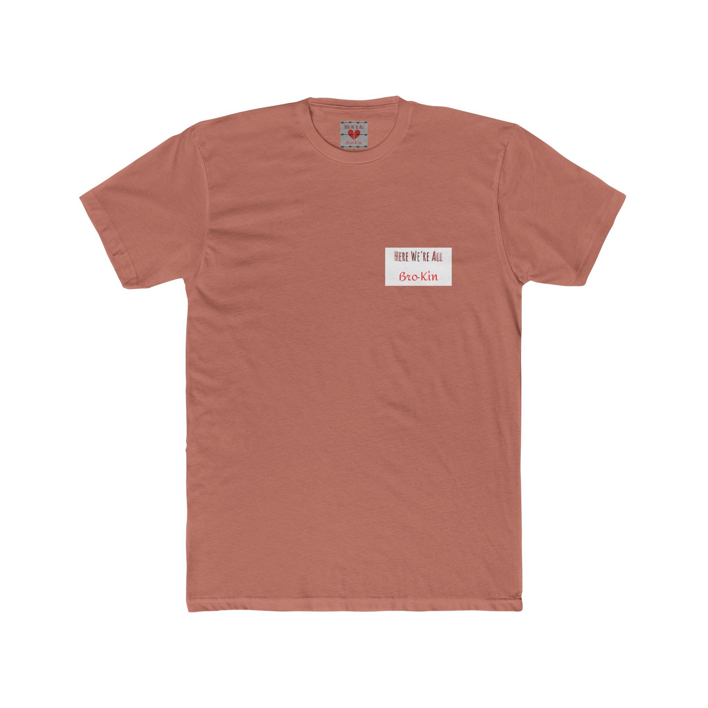Bro-Kin Heartbreak Unisex Cotton Tee - Casual Comfort for Siblings