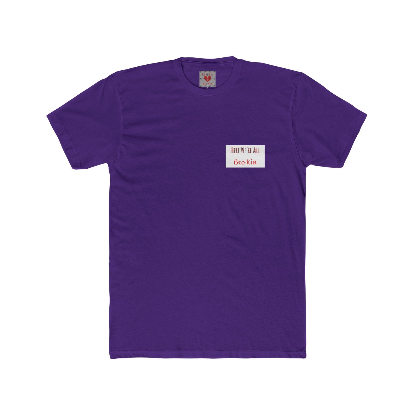 Bro-Kin Heartbreak Unisex Cotton Tee - Casual Comfort for Siblings
