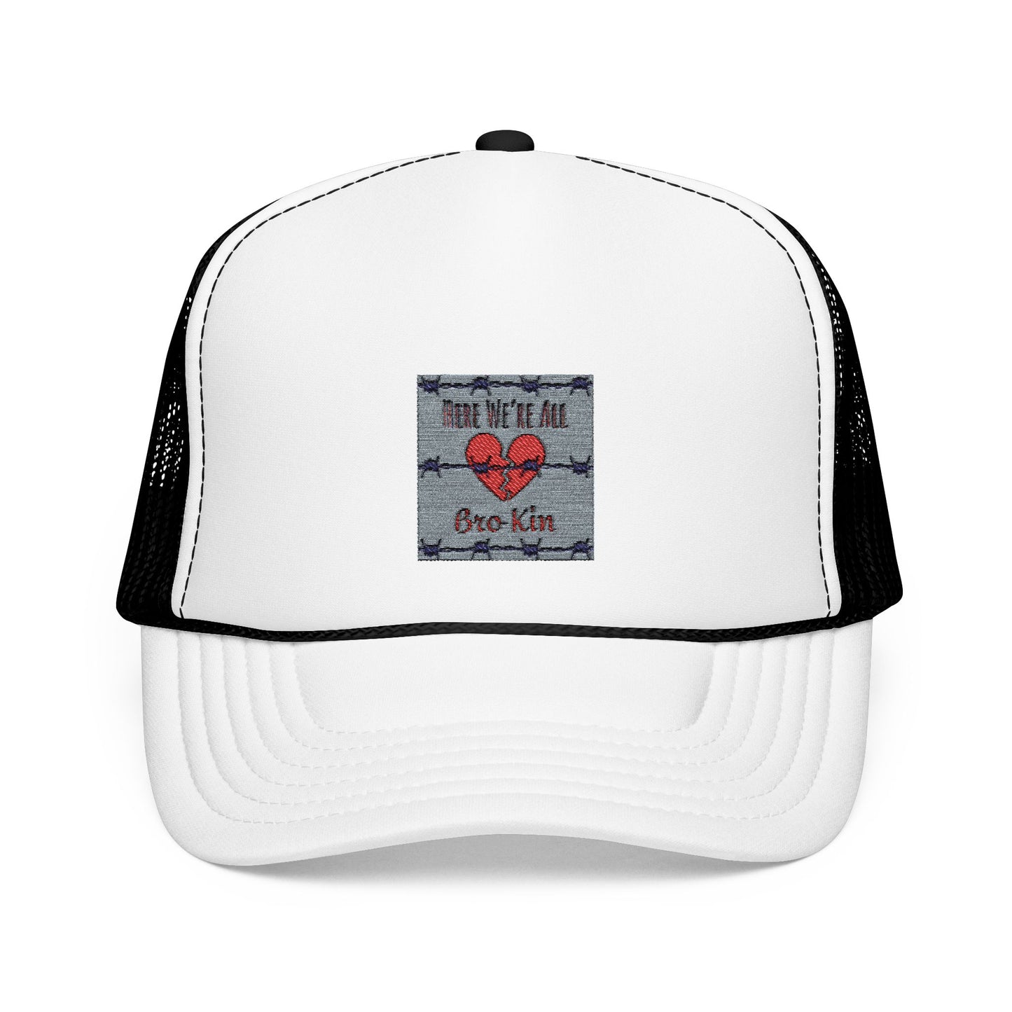 Embroidered Foam Trucker Hat – "We're All in This Together" Design