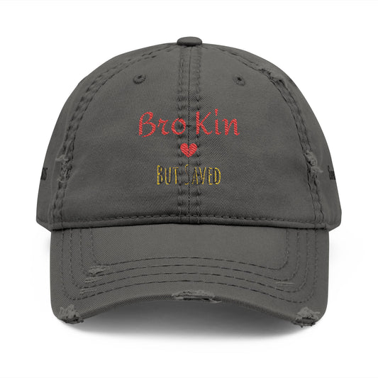 Distressed Embroidered Dad Hat - Casual Accessory for Dads, Gift for Father's Day, Birthday, or Everyday Wear, Fun Cap