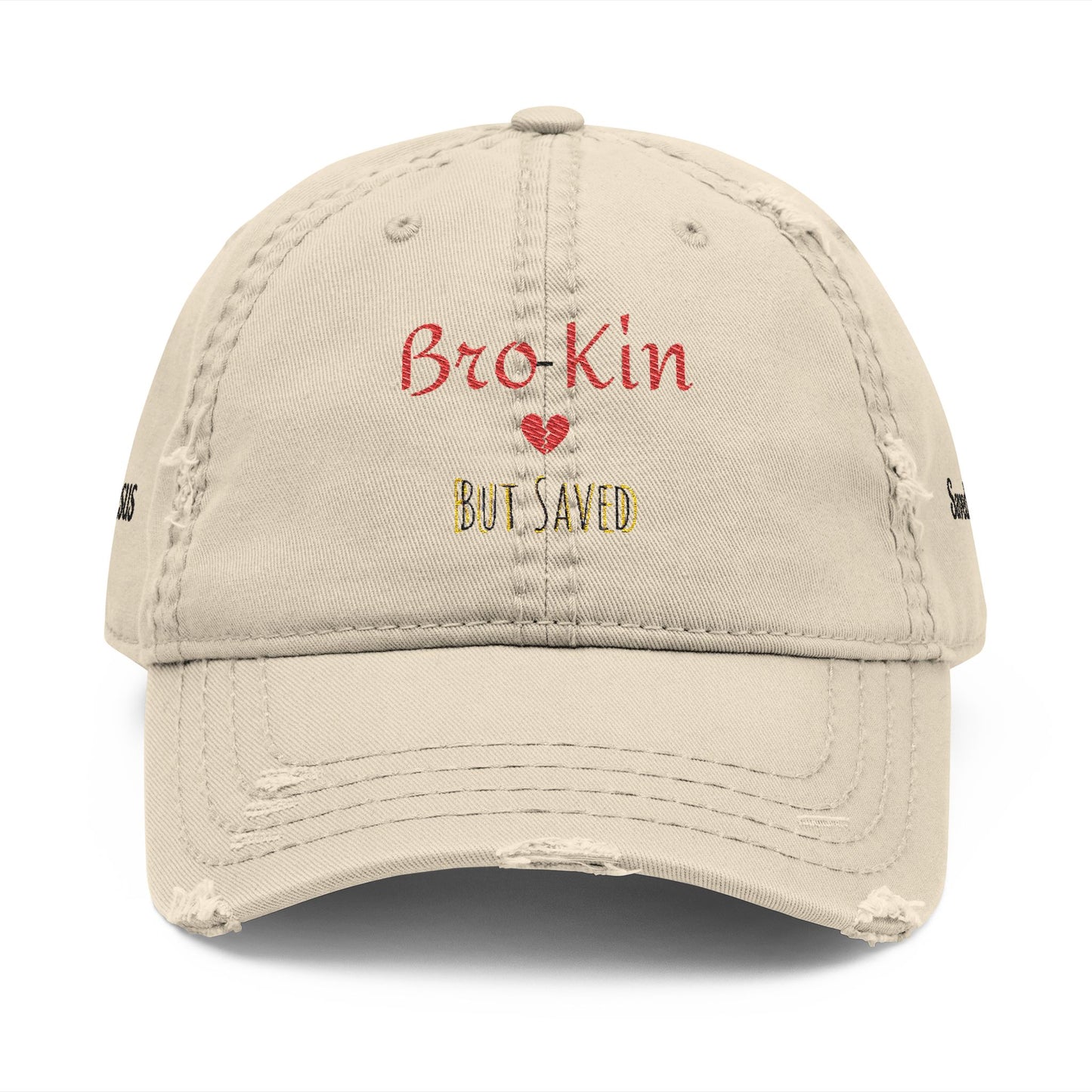 Distressed Embroidered Dad Hat - Casual Accessory for Dads, Gift for Father's Day, Birthday, or Everyday Wear, Fun Cap
