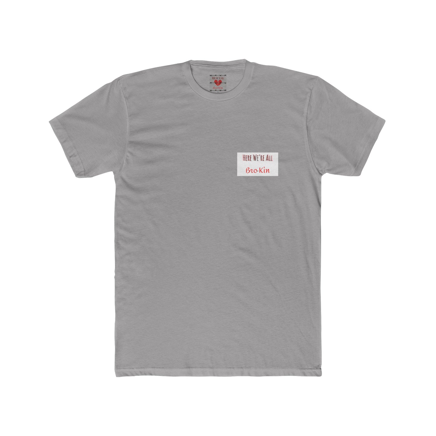 Bro-Kin Heartbreak Unisex Cotton Tee - Casual Comfort for Siblings