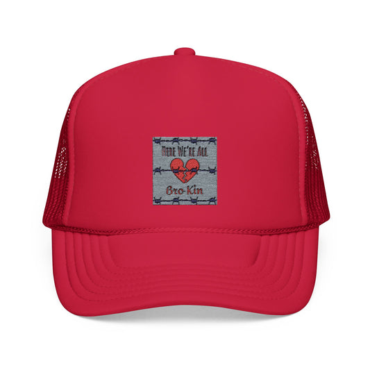 Embroidered Foam Trucker Hat – "We're All in This Together" Design