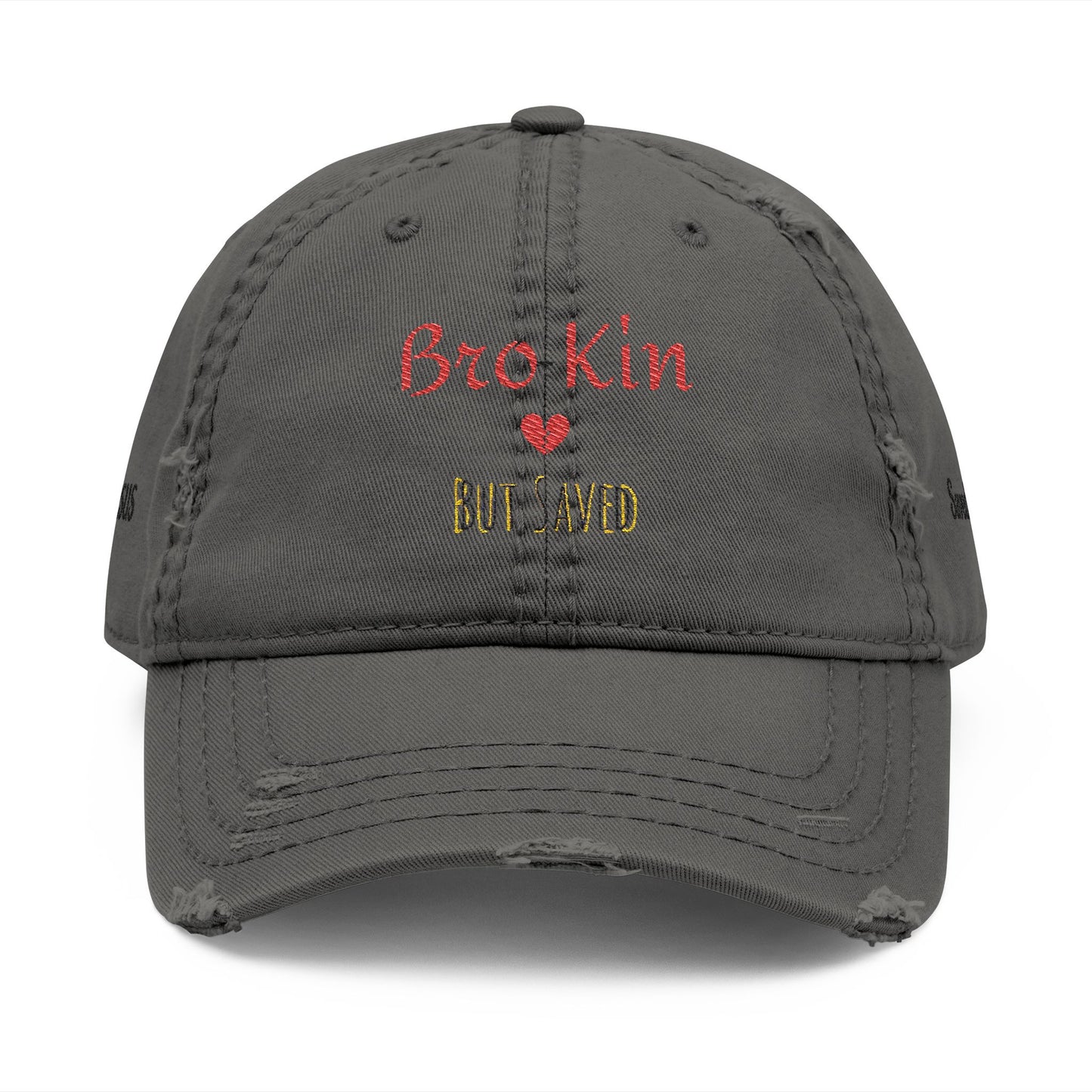 Distressed Embroidered Dad Hat - Casual Accessory for Dads, Gift for Father's Day, Birthday, or Everyday Wear, Fun Cap