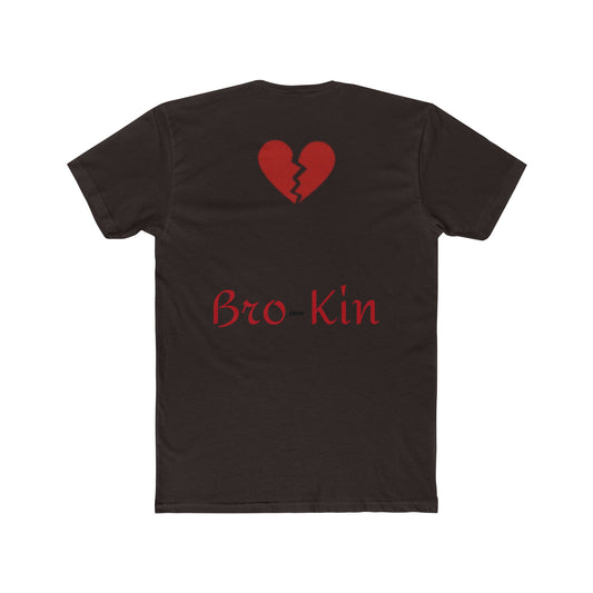 Bro-Kin Heartbreak Unisex Cotton Tee - Casual Comfort for Siblings