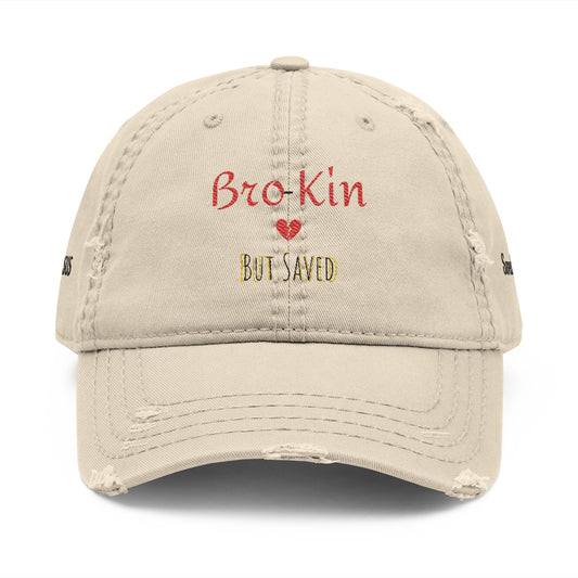 Distressed Embroidered Dad Hat - Casual Accessory for Dads, Gift for Father's Day, Birthday, or Everyday Wear, Fun Cap