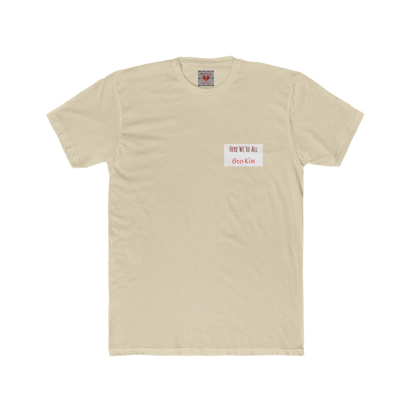 Bro-Kin Heartbreak Unisex Cotton Tee - Casual Comfort for Siblings